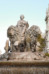 The Fountain of Cybele and the Madrid city council in the background