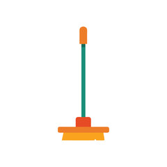 Toilet unclogging plunger tool symbol minimal style vector illustration