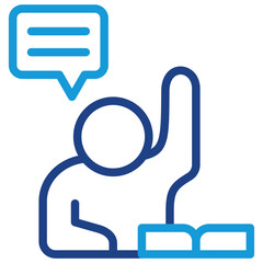 Obraz premium Classroom Discussion Icon