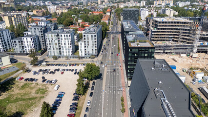 Aerial View of Modern Urban Development