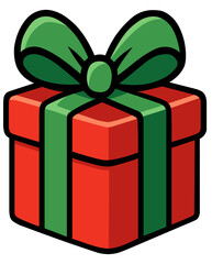 Vector Christmas Gift Box Illustration