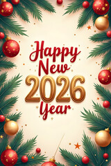 Frohes Neues Jahr 2026 Wallpaper - Happy New Year 2026 Background - Neujahr - Neues Jahr 2026