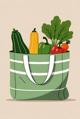 Reusable tote bag for sustainable shopping