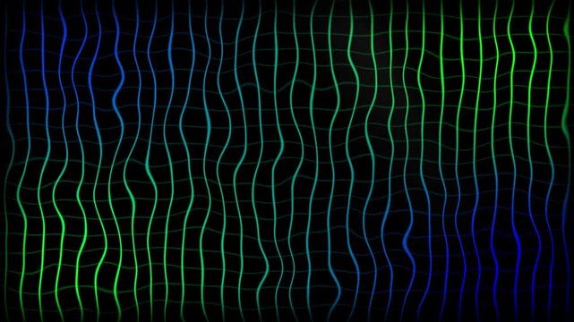 A animated Red color wiggling parallel lines grid mesh pattern modern design loopable animation dark geometric background 4k video motion graphic video 