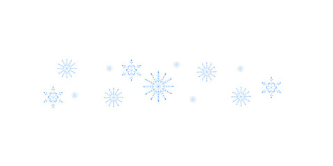 light blue Snowflakes PNG