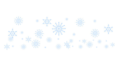 Fototapeta premium Winter Snowflakes PNG 