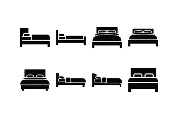 sofa silhouette vector set