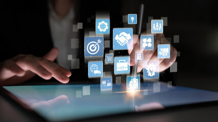 B2B strategy and technology transforming business-to-business operations, optimizing communication, and enhancing market efficiency with digital B2B tools and innovation. Entice