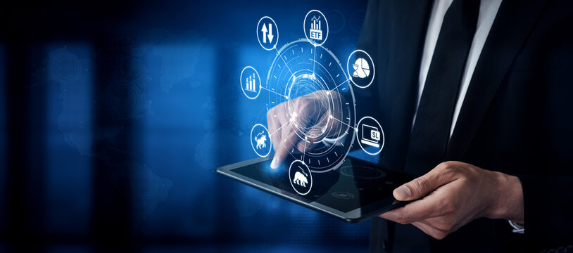 The concept of trading involves financial markets like stock and crypto. This financial trading requires analysis of charts for investment growth and risk management. Entice - Powered by Adobe