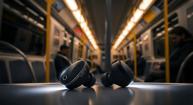 Best wireless earbuds for commuting review noise cancelling headphones train subway audio technology travel 2024