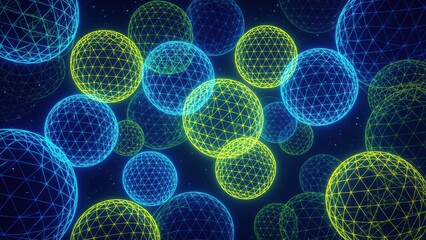 Neon Spheres in Space