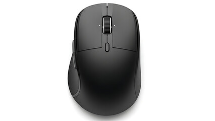 Modern Black Wireless Computer Mouse