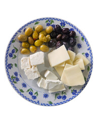 cheese and olives