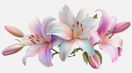 Fototapeta premium watercolor painting of Elegant wedding invitation card background vector. Minimal hand painted watercolor botanical Lilly flowers texture template background. Design for wedding, cover, poster, rsvp