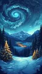 Starry Christmas Night