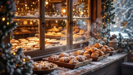 Cozy Christmas Bakery Display