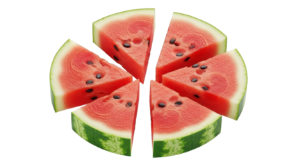 Watermelon Slices Pie Chart