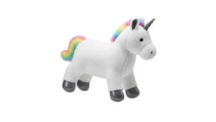 Plush Unicorn Toy Isolated