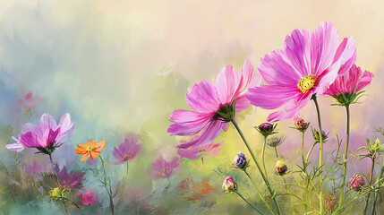 watercolor painting of Elegant wedding invitation card background vector. Minimal hand painted watercolor botanical flowers texture template background. Design for wedding, vip cover, poster, rsvp