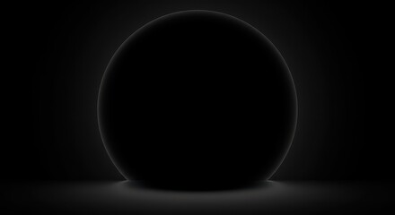 A minimalist composition featuring a deep, dark void, suggesting profound absence, space, and the concept of nothingness ,lonely ,absolute ,aesthetic