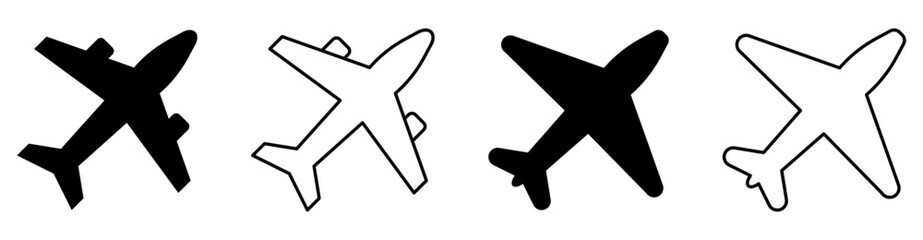 Plane icon set