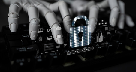 AI-secured system demonstrating multi-layer encryption, identity protection, and password security...