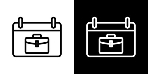 Business calendar icon representing schedules, meetings, planning, deadlines, and organized corporate timelines.