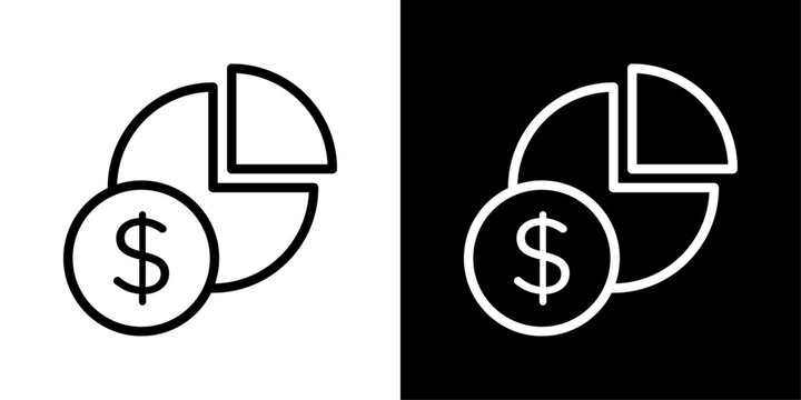 Budget icon representing financial planning, expense control, cost management, and effective money allocation.