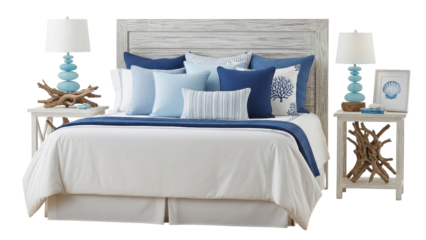 Coastal Bedroom Set with Driftwood Decor