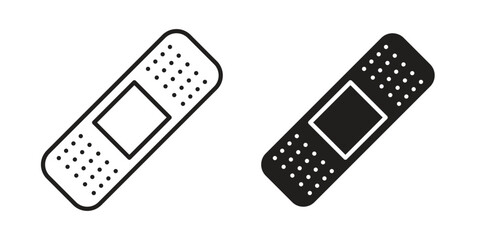 Bandage icon Collection for mobile and web apps. Editable stroke line and glyph icons.