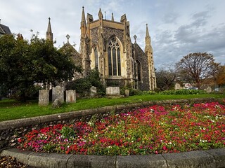 St.Mary&acute;s Kirche in Dover, Gro&szlig;britannien im Herbst