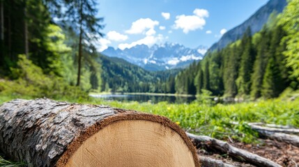 A serene view of a tranquil mountain lake, nestled among lush greenery and towering peaks, showcasing the beauty of nature and its peaceful surroundings perfectly.