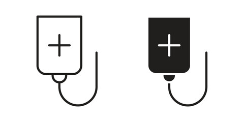 Chemotherapy icon Collection for mobile and web apps. Editable stroke line and glyph icons.