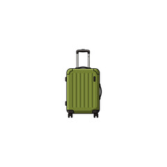 Single Luggage icon flat vector design.