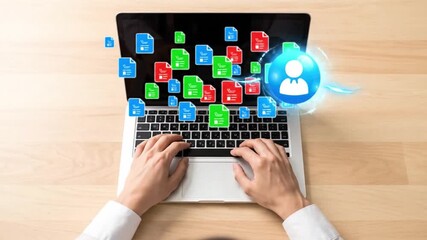 A dual-monitor setup showing an architectural design and its corresponding data analytics dashboard, illustrating a data-driven approach - Powered by Adobe
