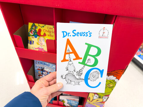 Dr Seuss ABC Alphabet Book Display for Kids