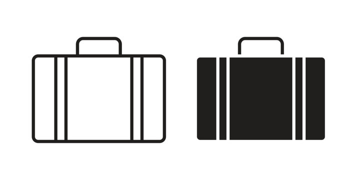 Luggage icon Collection for mobile and web apps. Editable stroke line and glyph icons.