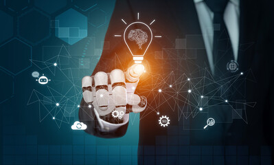 AI generating innovative ideas, linking data through neural networks, enhancing automation, powering SEO strategy, and enabling intelligent digital interaction. Vouch