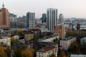 Obraz premium Kyiv Courtyards at Bulvarno-Kudriavska and Observatorna Streets