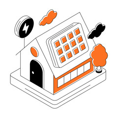 Vector design of solar home