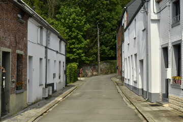 L'une des rues typiques entre les maisons plus que centenaires &agrave; &Eacute;caussinnes-Lalaing (Soignies)