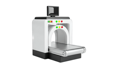 X-Ray Scanner Machine Isolated on White Background