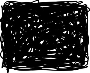 Grunge background from chaotic crazy lines, Overlay texture, Expressive Scrawl messy lines, linework sketche