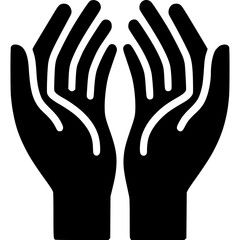 Praying Hands Icon Vector