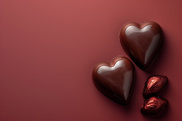 ハート型チョコレートの背景