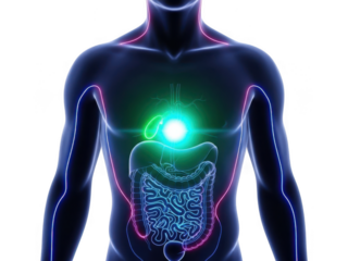 Digestive system concept isolated on transparent background