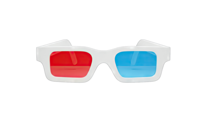 3D Glasses Isolated on White Background