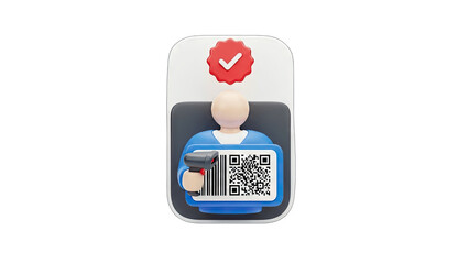 3D Person Scanning QR Code for Verification