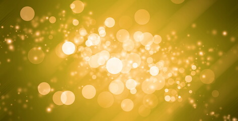 abstract yellow golden bokeh background