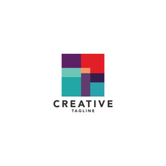 Abstract Colorful Logo Design Elements